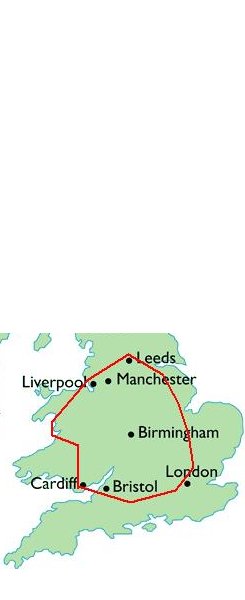 The areas we cover for Rodeo Bull hire